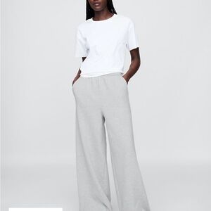 GAP Women's Gray Wide-Leg Sweatpants